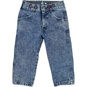 Levi’s Littles Vintage 80s Red Button Front & Back Jeans